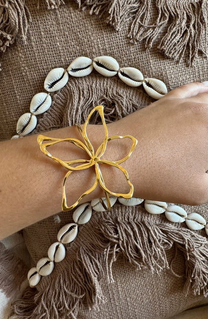 Bracelet motif fleur bohème