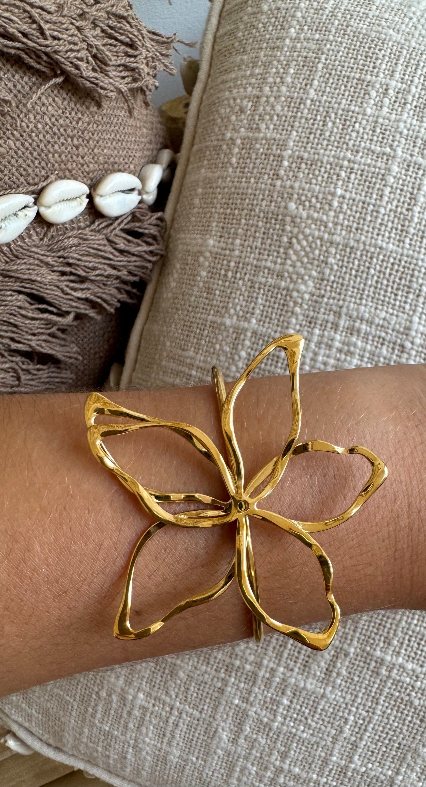 Bracelet avec fleur bohème